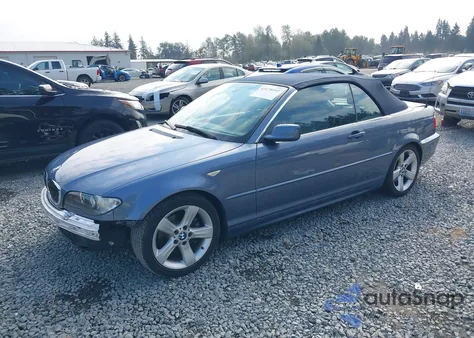 2004 BMW 325Ci из США, поврежденный, VIN WBABW33454PL32274